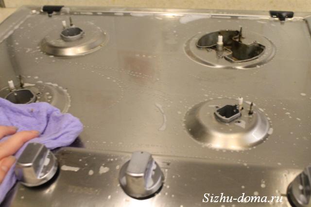 Как мыть плиту из нержавейки
